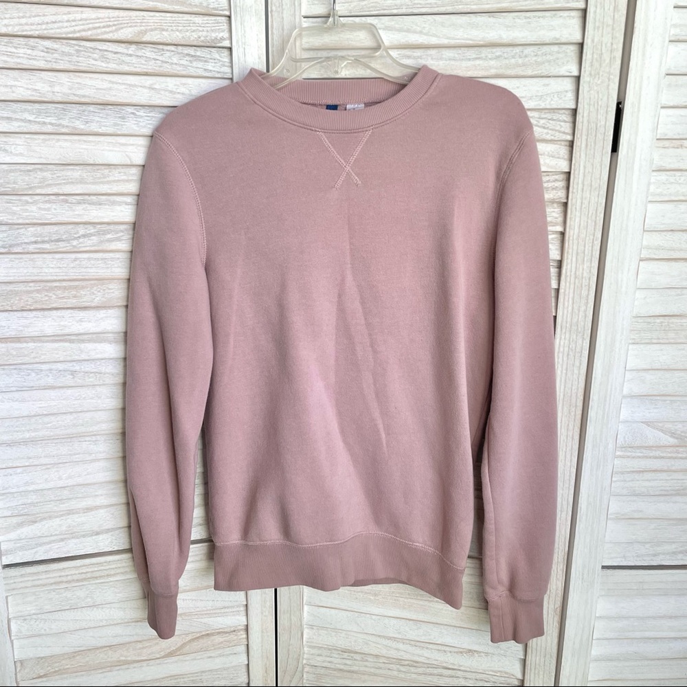 H&M Men’s Mauve Basic Crewneck